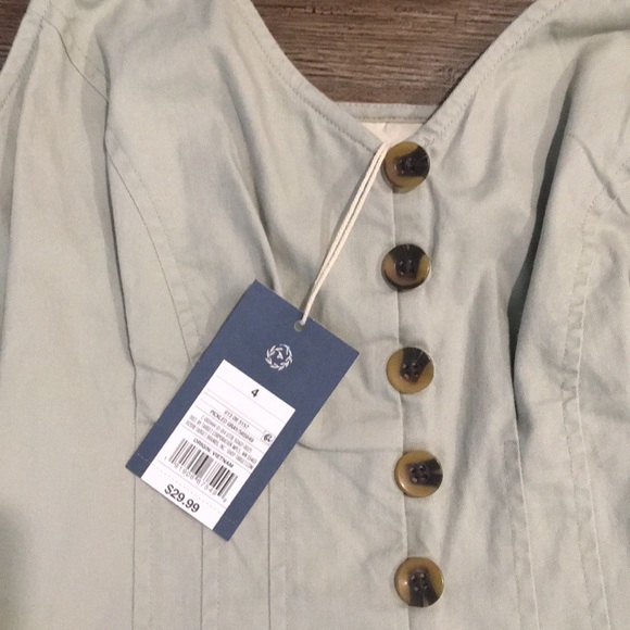 NWT Sleeveless button front straight leg jumpsuit - Picture 3 of 10